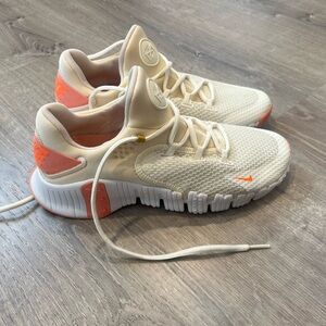 Nike Cream and Gold Sneakers